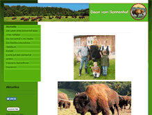 Tablet Screenshot of bison-vom-sonnenhof.de